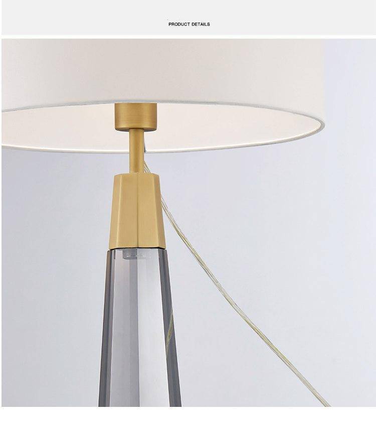 Lampe à poser design LED avec abat-jour blanc Art - vue 4 sur 8