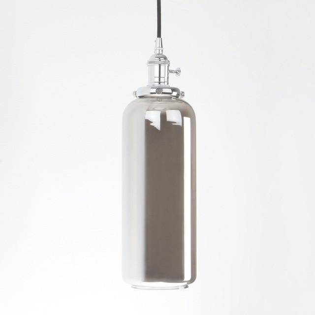 Suspension design cylindre en verre Reflective