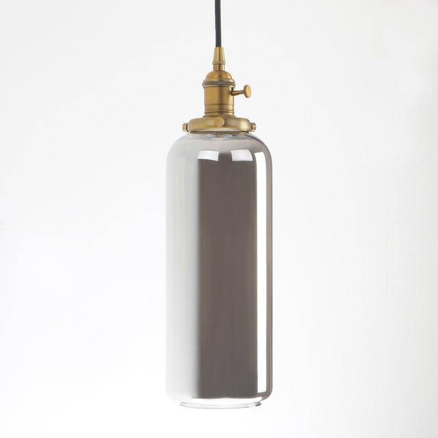 Suspension design cylindre en verre Reflective