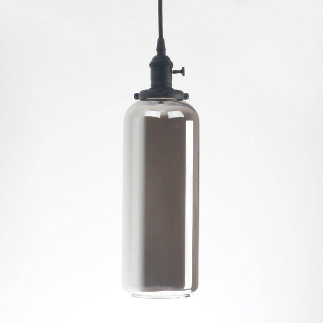 Suspension design cylindre en verre Reflective
