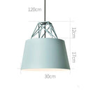 Suspension design à LED avec abat-jour en métal coloré Morning