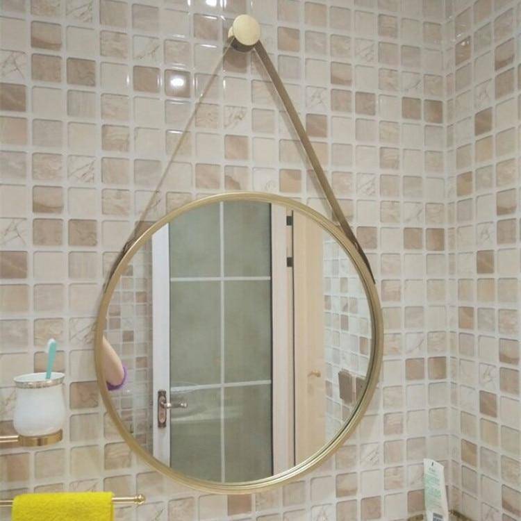 Miroir mural décoratif rond suspendu Personality - vue 3 sur 5