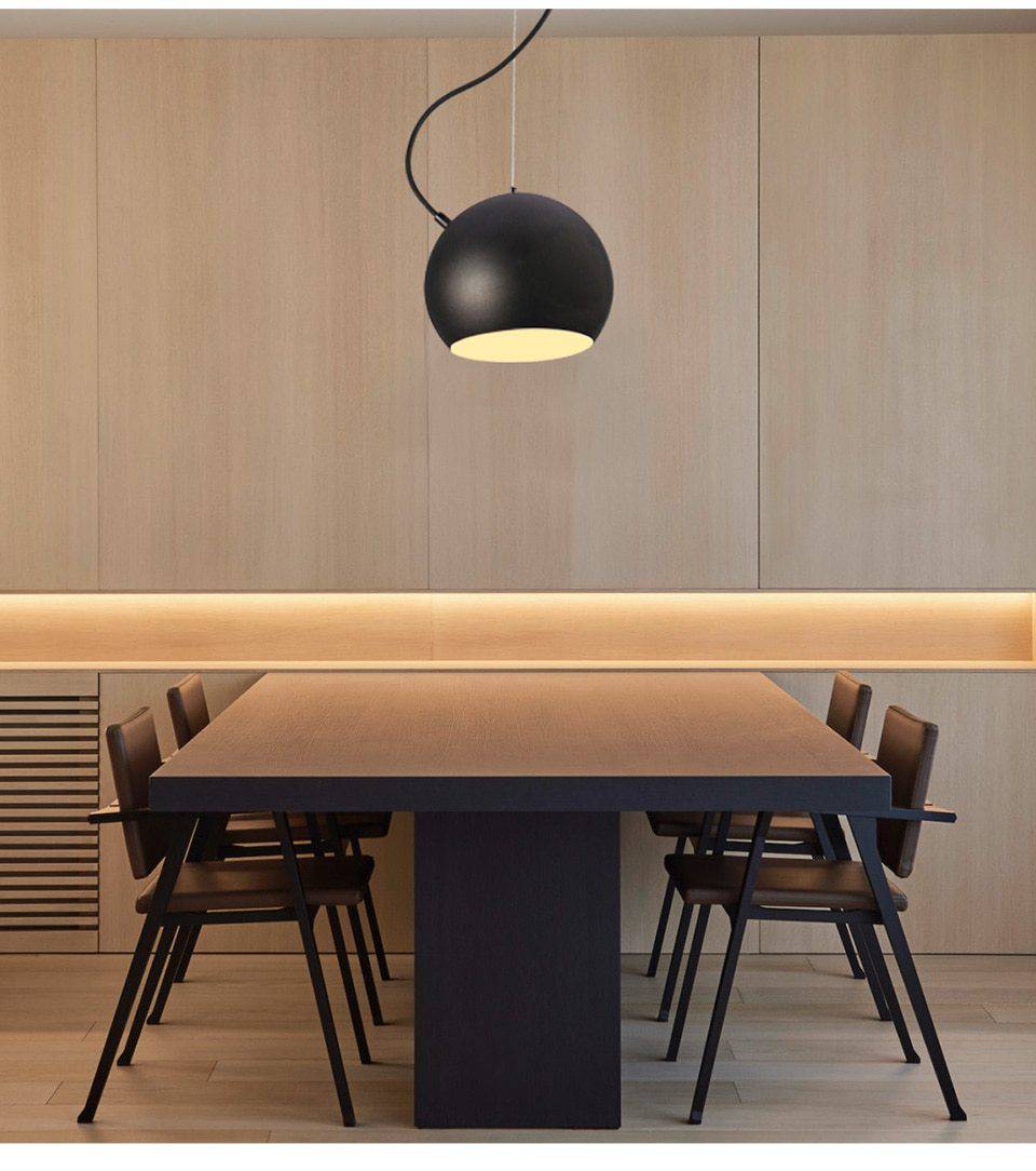 Suspension en boule design noire Solid - vue 6 sur 6