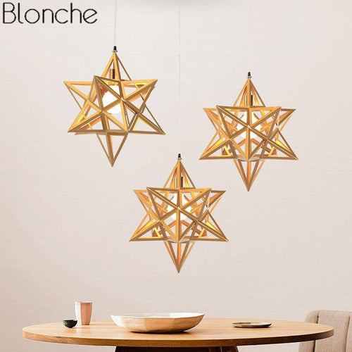 Suspension design LED en forme d'étoile Galaxie
