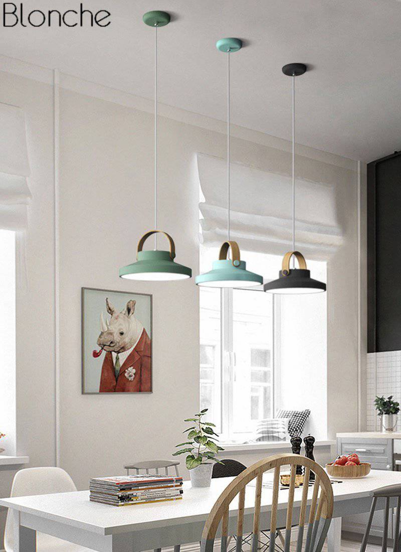Suspension design LED en bois et métal Moderna - vue 16 sur 21