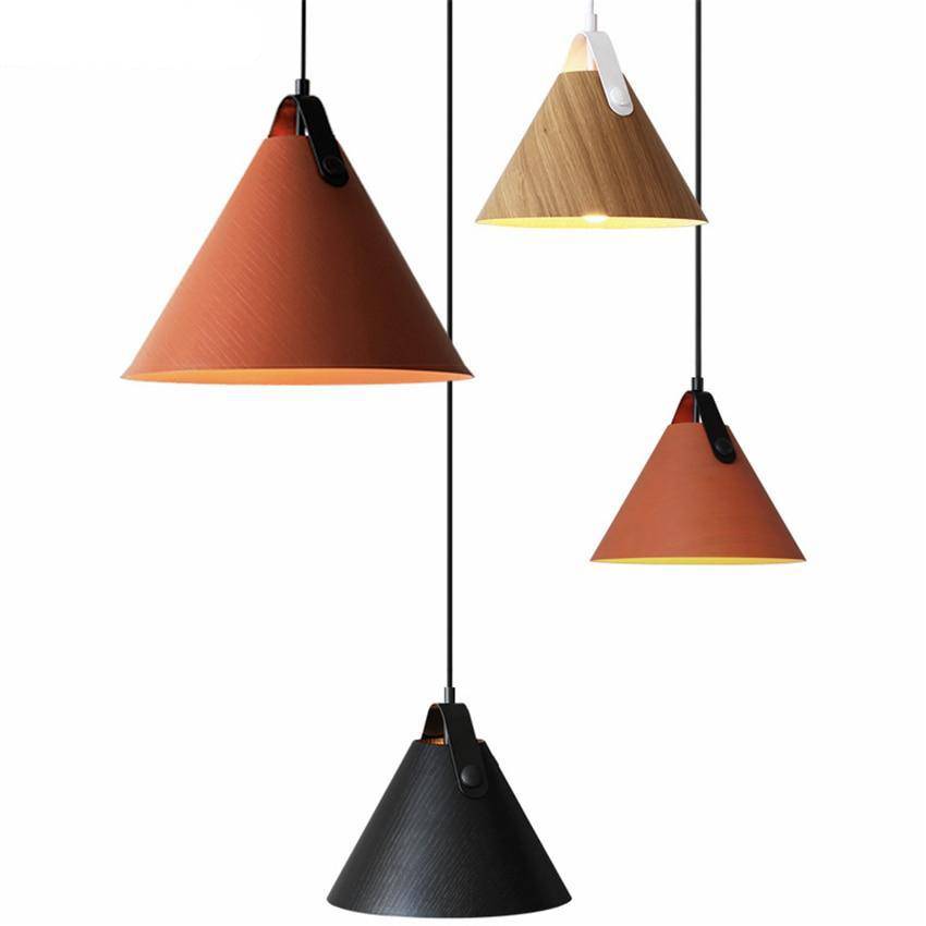 Suspension LED en bois et métal coloré Hanging - vue 3 sur 11