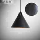 Suspension LED en bois et métal coloré Hanging
