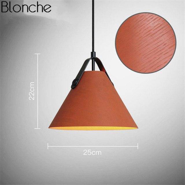 Suspension LED en bois et métal coloré Hanging - vue 8 sur 11