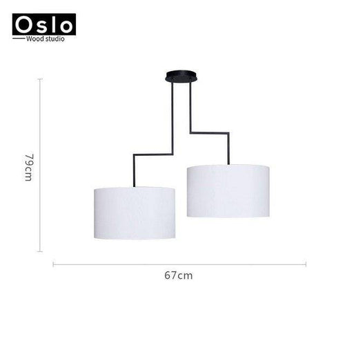 Lustre design LED avec abat-jours American