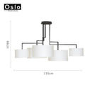 Lustre design LED avec abat-jours American