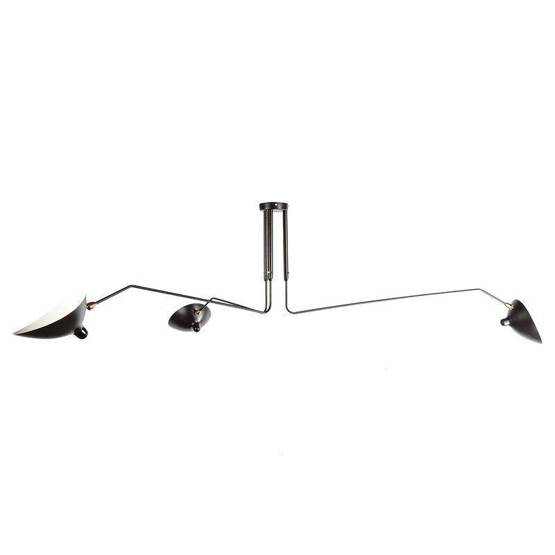 Lustre moderne LED avec plusieurs abat-jours style rétro - vue 6 sur 6
