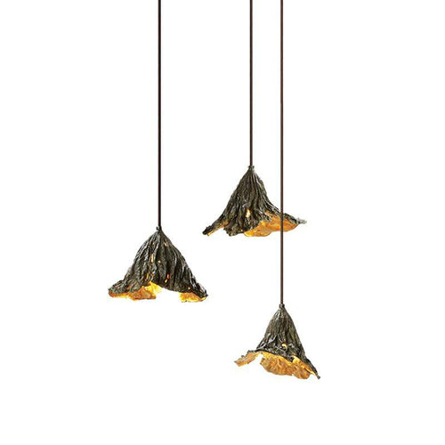 Suspension design écorce de feuille Tea
