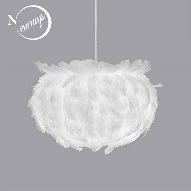 Suspension à plûmes LED blanche design Loft - vue 4 sur 5