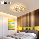 Plafonnier design LED rectangles et formes interposés noir et blanc Bwart