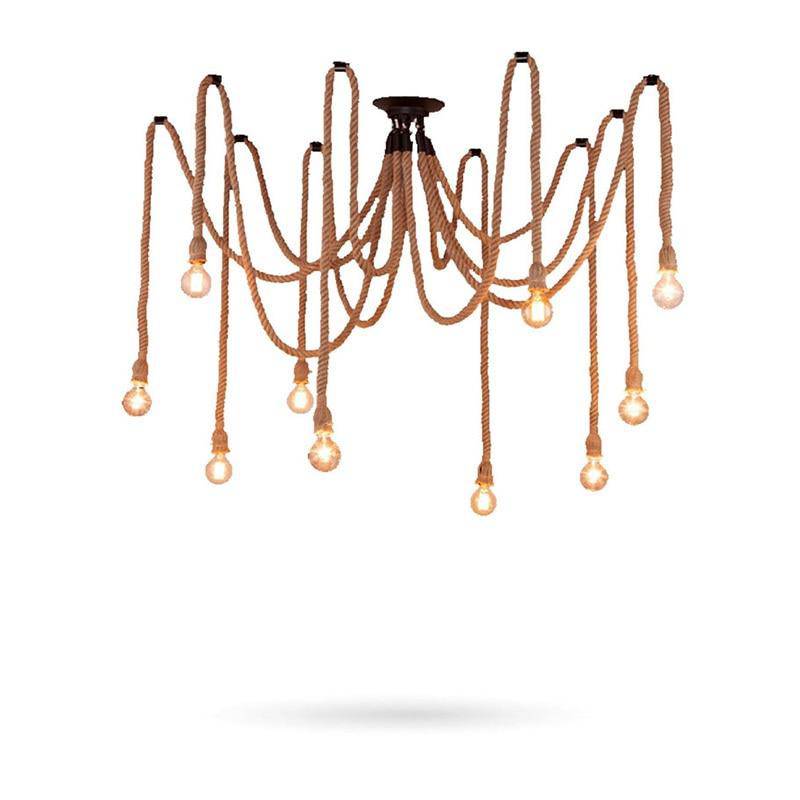Suspension design avec lampes suspendues sur corde Dining - vue 3 sur 4