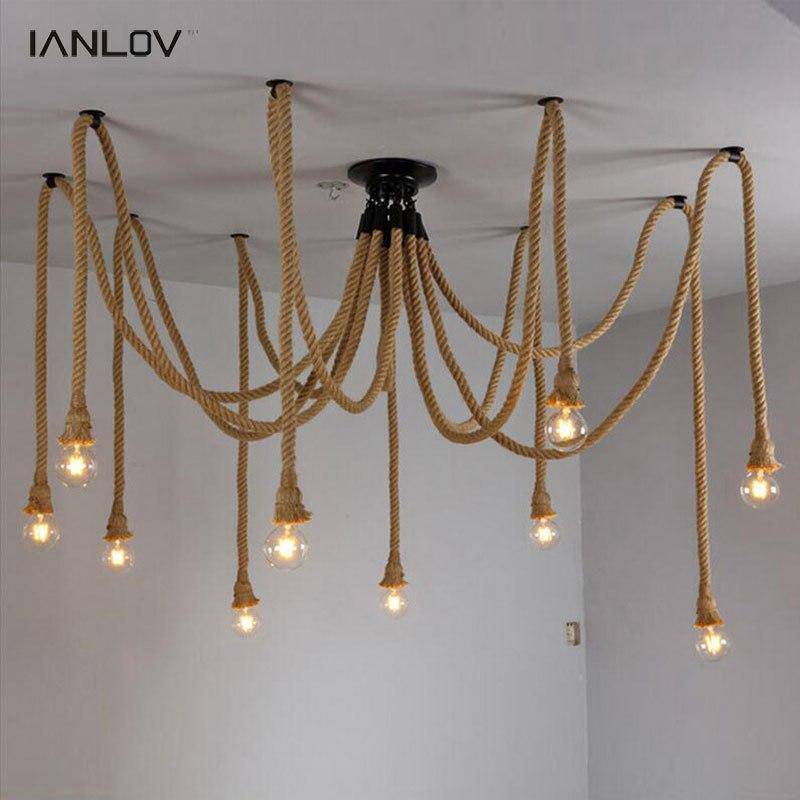 Suspension design avec lampes suspendues sur corde Dining - vue 4 sur 4