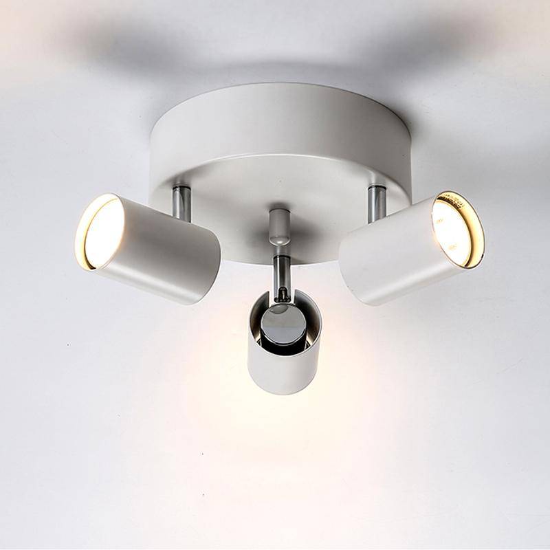 Plafonnier rond à spots LED ajustable - vue 3 sur 8