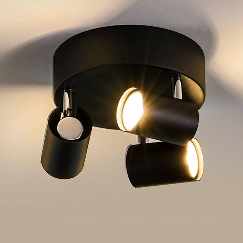 Plafonnier rond à spots LED ajustable - vue 7 sur 8