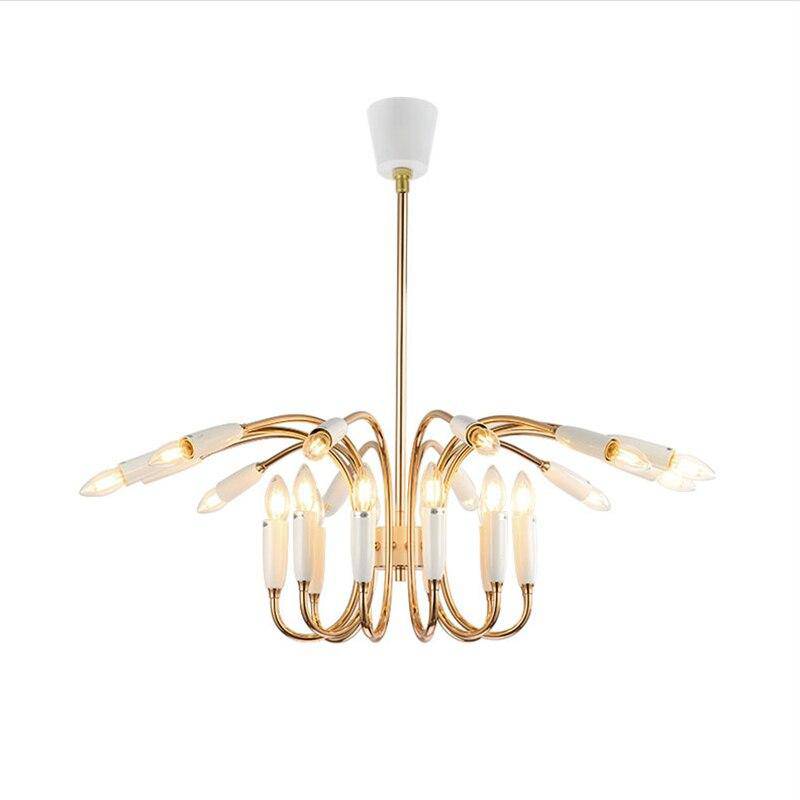 Lustre design bras arrondi doré Head - vue 5 sur 5