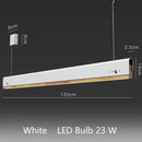 Suspension moderne LED avec finitions bois et métal coloré