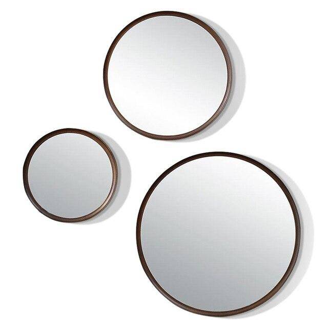 Miroir mural rond en bois (plusieurs tailles) - vue 6 sur 6