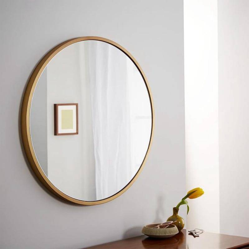 Miroir mural rond en métal Retro - vue 5 sur 6