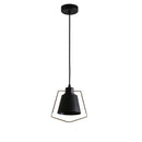 Suspension rustique avec base ronde en métal