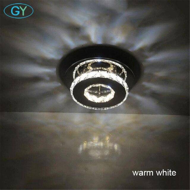 Plafonnier cristal LED et base chromée Hallway - vue 3 sur 4