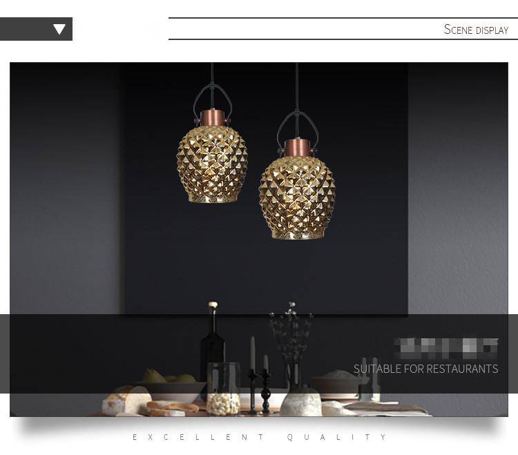 Suspension design LED à pics Art - vue 4 sur 8