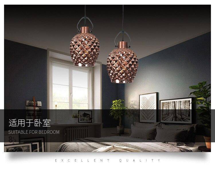 Suspension design LED à pics Art - vue 5 sur 8