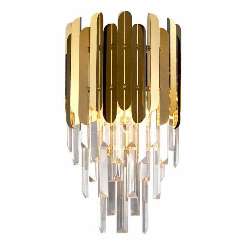 Applique doré en cristal moderne - vue 4 sur 6