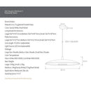 Suspension ronde design en aluminium Study