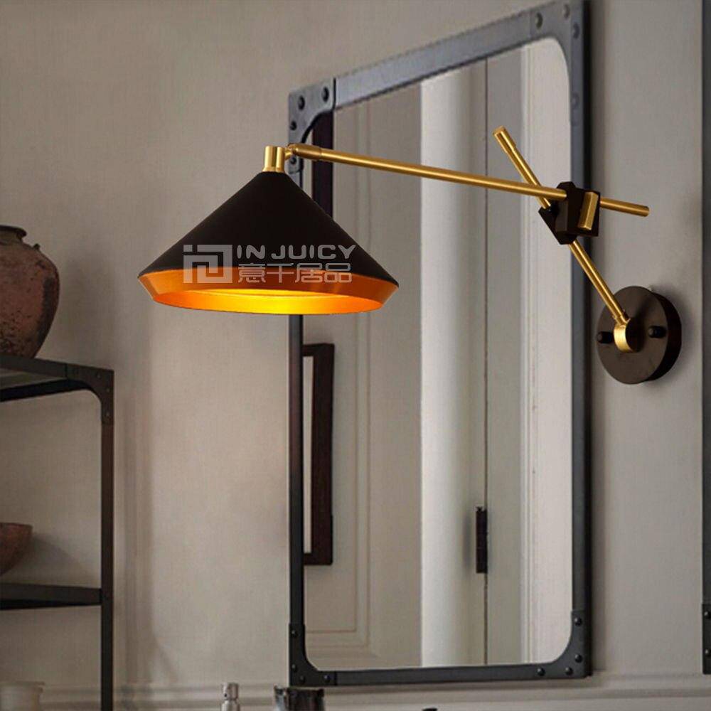 Applique murale LED ajustable dorée Vintage - vue 5 sur 5
