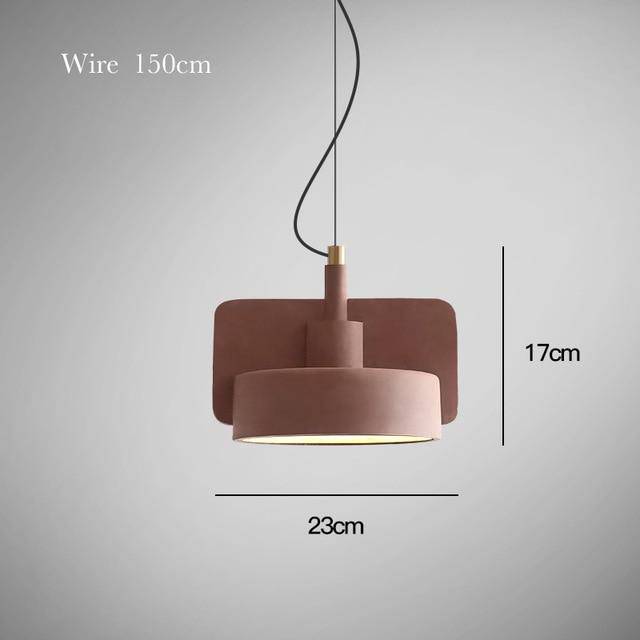 Suspension ciment formes design à LED - vue 10 sur 12