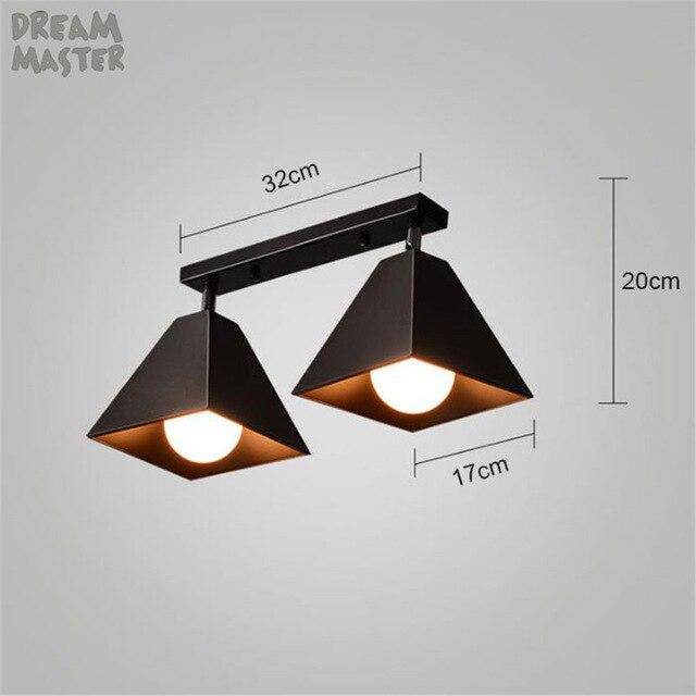 Suspension design LED en métal avec plusieurs abat-jours industriels - vue 5 sur 7