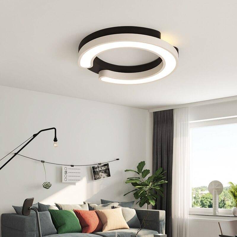 Plafonnier LED double cercles Study - vue 3 sur 5