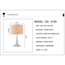 Lampe de chevet moderne LED avec abat-jour en tissu