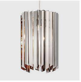 Suspension design en miroir chromé Surface