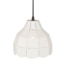 Suspension design à LED avec abat-jour en céramique colorée
