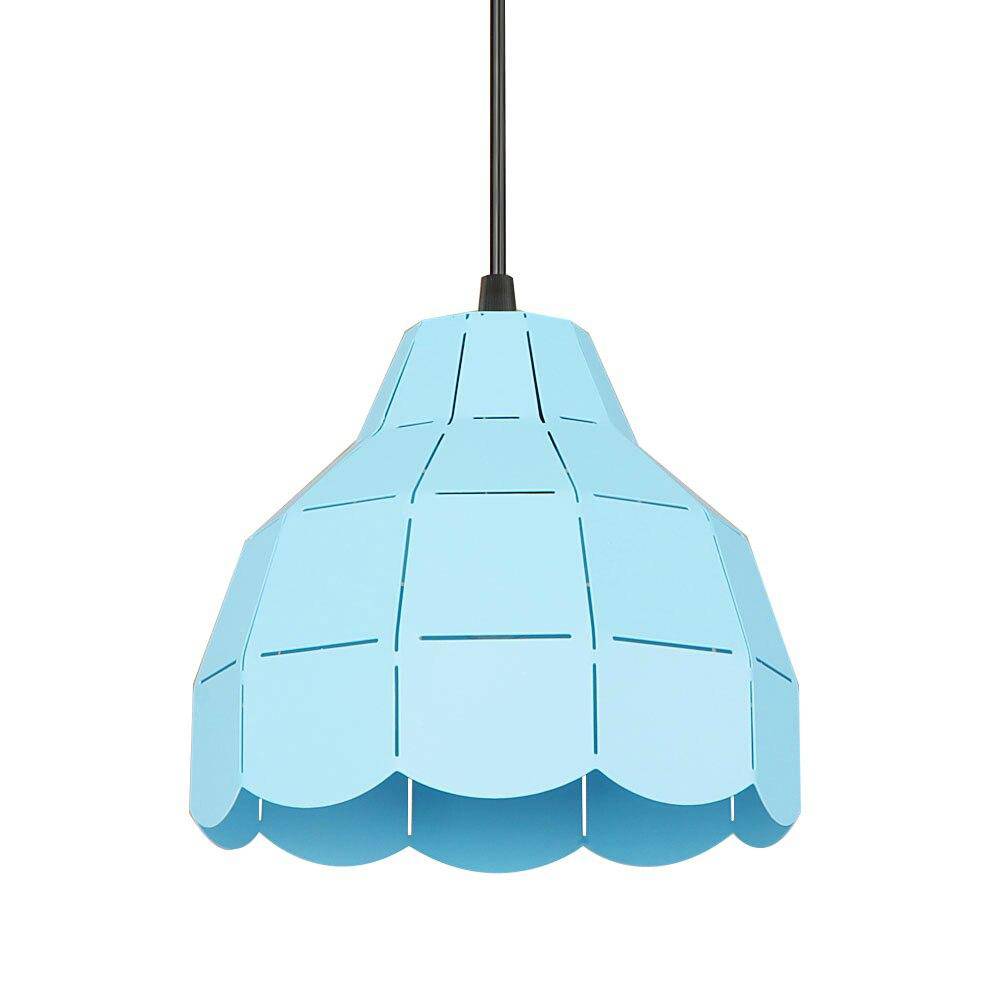 Suspension design à LED avec abat-jour en céramique colorée - vue 5 sur 9