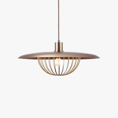 Suspension design LED en métal avec chapeau au style vintage