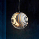 Suspension design LED avec abat-jour sphérique style Loft