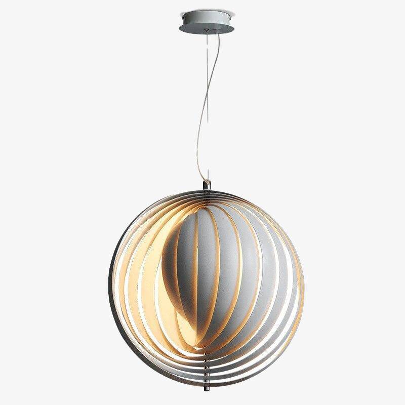 Suspension design LED avec abat-jour sphérique style Loft - vue 2 sur 8