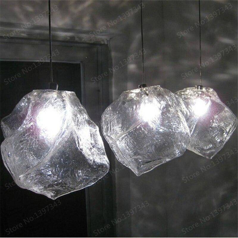 Suspension design à LED en pierre de verre Light - vue 3 sur 5