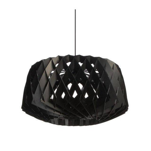 Suspension moderne LED en forme de cage en bois style scandinave