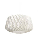 Suspension moderne LED en forme de cage en bois style scandinave