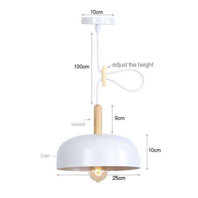 Suspension design à LED avec abat-jour en métal coloré Loft - vue 7 sur 8
