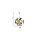 Suspension LED enfant avec lettres de l'alphabet colorées