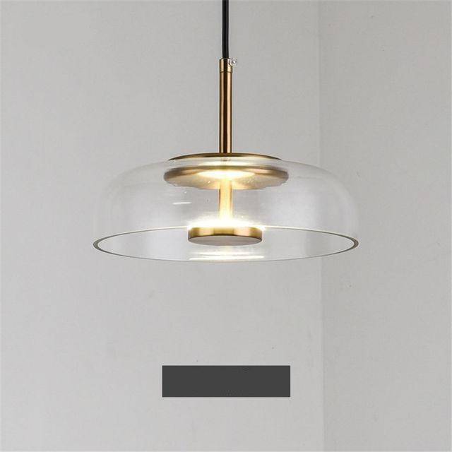 Suspension design à LED avec abat-jour en verre et finitions Luxury - vue 6 sur 8