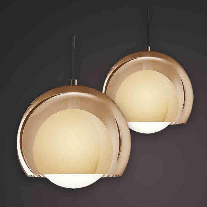 Suspension moderne à LED avec abat-jour métal Moon - vue 6 sur 5